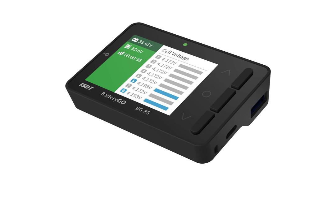 ISDT BG-8S LiPo CheckerBalancer [1-8S Balancing, Mobile Charging, RC Servo Tester]