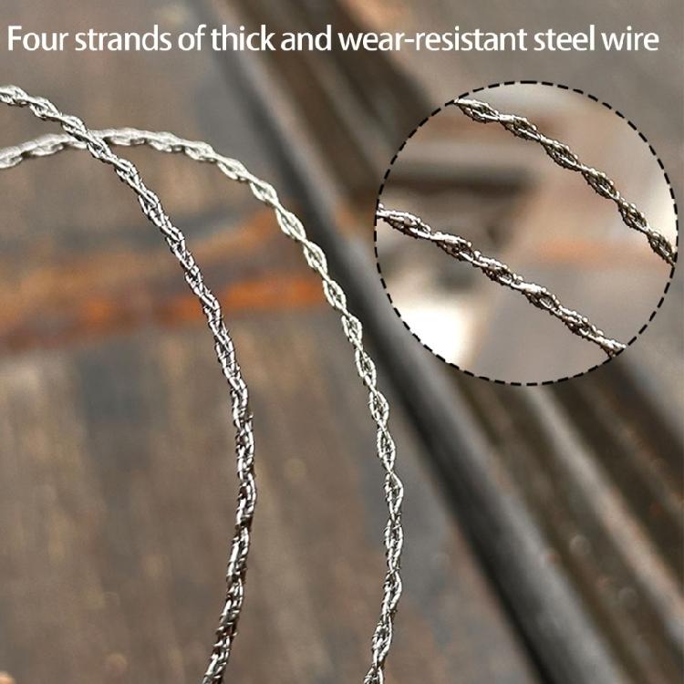 Emergency Steel Wire Handsaw Twin Pack Outdoor Cutting Tool For Campfires Preparation And Trail Maintenance