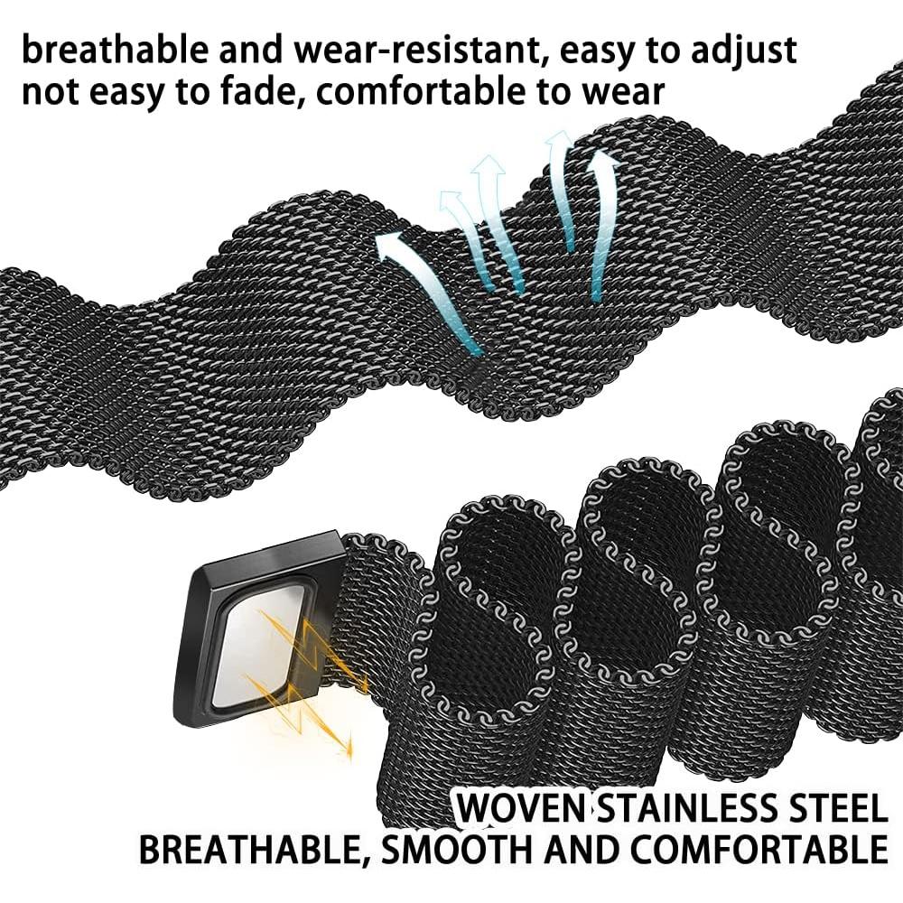Edelstahlarmbänder für mi band 10 miband 10 nfc Uhrenzubehör magnetisches Band correa Armband für Xiaomi mi band 10 Armbänder