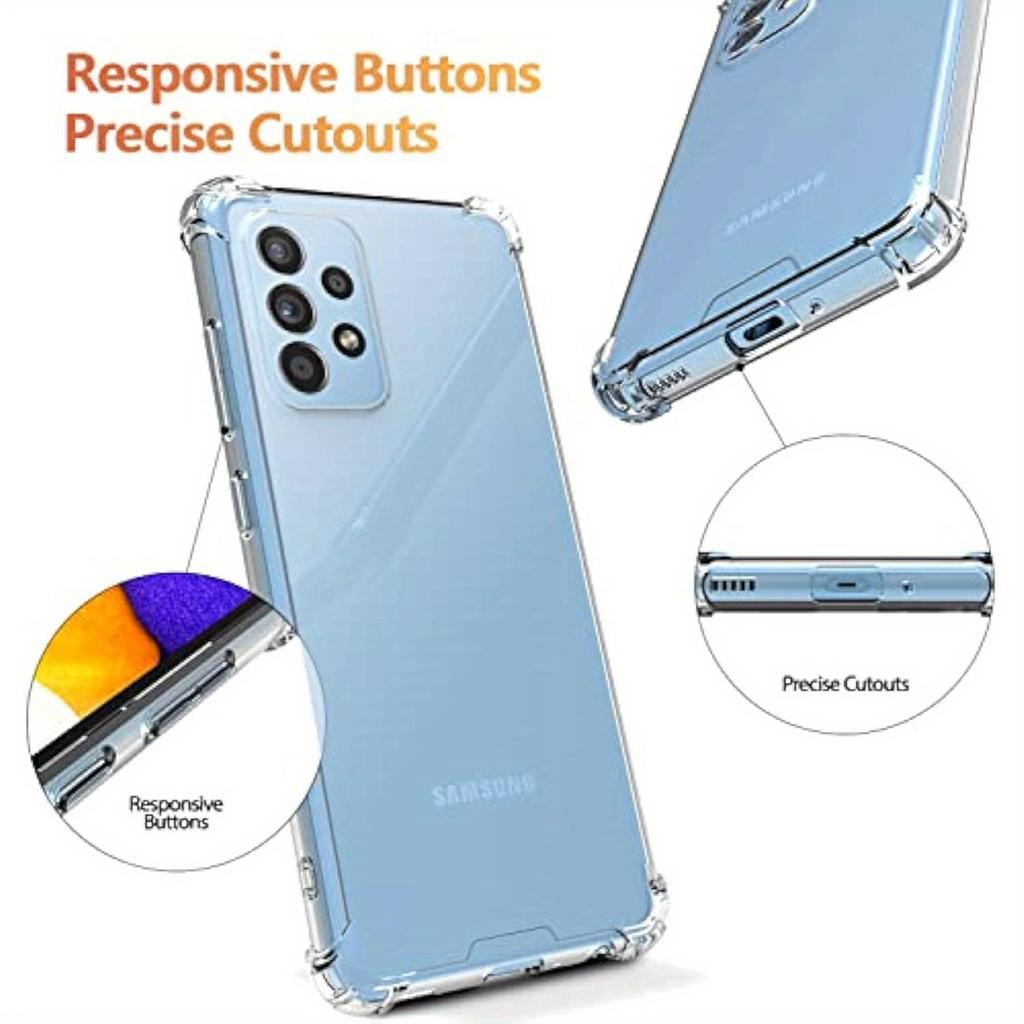 Transparent TPU Shockproof Protection Phone Case For Samsung For Galaxy A52S/A52/A53/A32/A33/A34/A50/A50S/A51-Clear