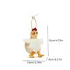 Cartoon Hens Key Ring Simulation Egg-laying Animal Key Holder Plush Chicken Keychain  Gift