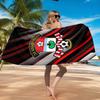 FC-Wappen-Design aufgedrucktes Mikrofaser-Strandtuch, Weich und saugfähig, Schnell trocknend, Ideal für Sommerreisen, Strand-Essential, Schwimmbad