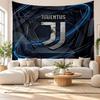 Juventus FC Wall Tapestry, Soft Fabric Wall Hanging, Decorative Backdrop For Bedroom Home Wall Art