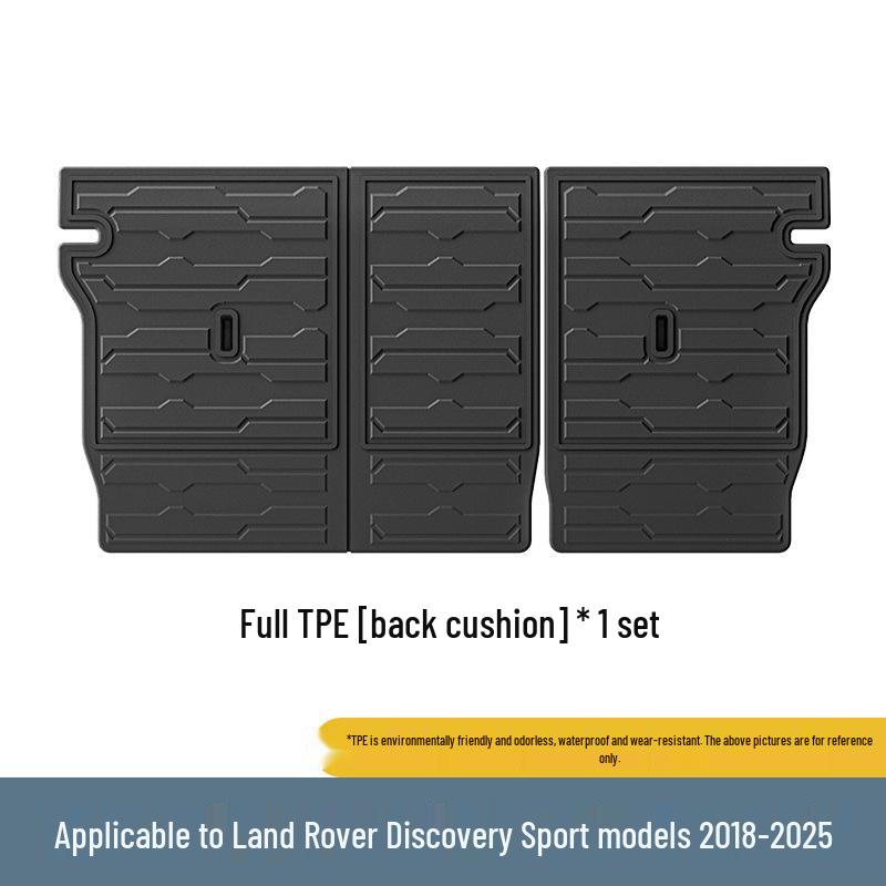 Umweltfreundliche TPE-Autofußmatten mit Kofferraum- und Rücksitzlehnen-Pads für 2018-2025 Land Rover Discovery Sport.