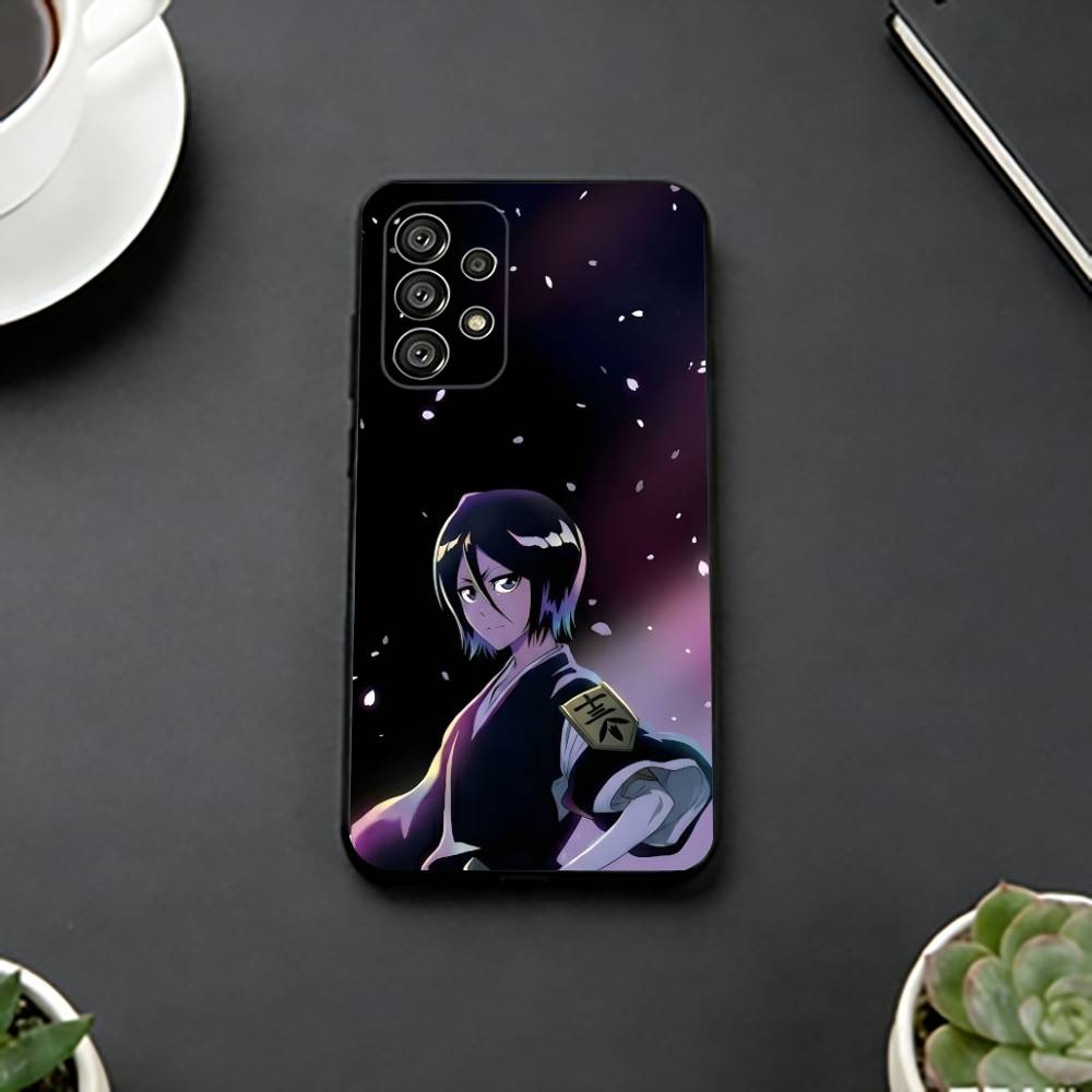 

Rukia AnimeE K-Kuchiki Phone Case Black Silicone Soft For Samsung S25,S24,S21,S22,S23,S30,Ultra,S20,Plus,Fe,Lite Samsung S22plus5G