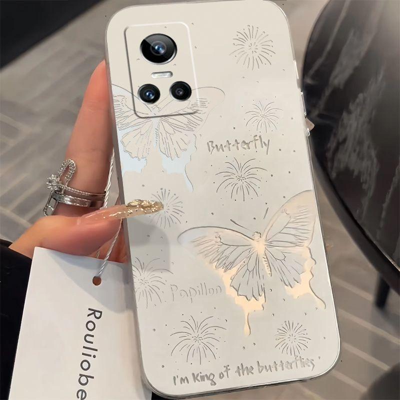 

Hollow Butterfly Realme GT Neo3 Mobile Phone Case Men s and Women s Anti-drop All-inclusive Transparent Soft Case Realme GT Neo3