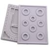 NNVC 2Pcs Bead Design Board Bracelet Design Board Flocked Bead Board Necklace Beading Jewelry Organizer Tray DIY Jewelry Making