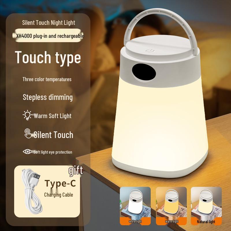 LED Night Light with Remote - Baby Sleep & Eye Protection Bedside Lamp for Breastfeeding & Children's Room