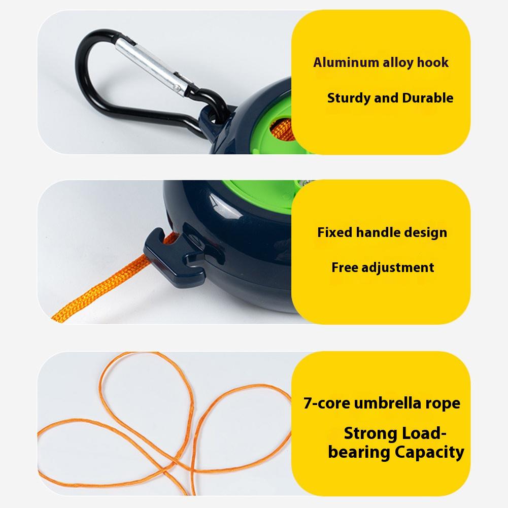 10 Meter Einziehbare Wäscheleine Ausziehbar Tragbar Reise-Wäscheleine mit 10 Festen Schnallen und 20 Wäscheklammern für Draußen