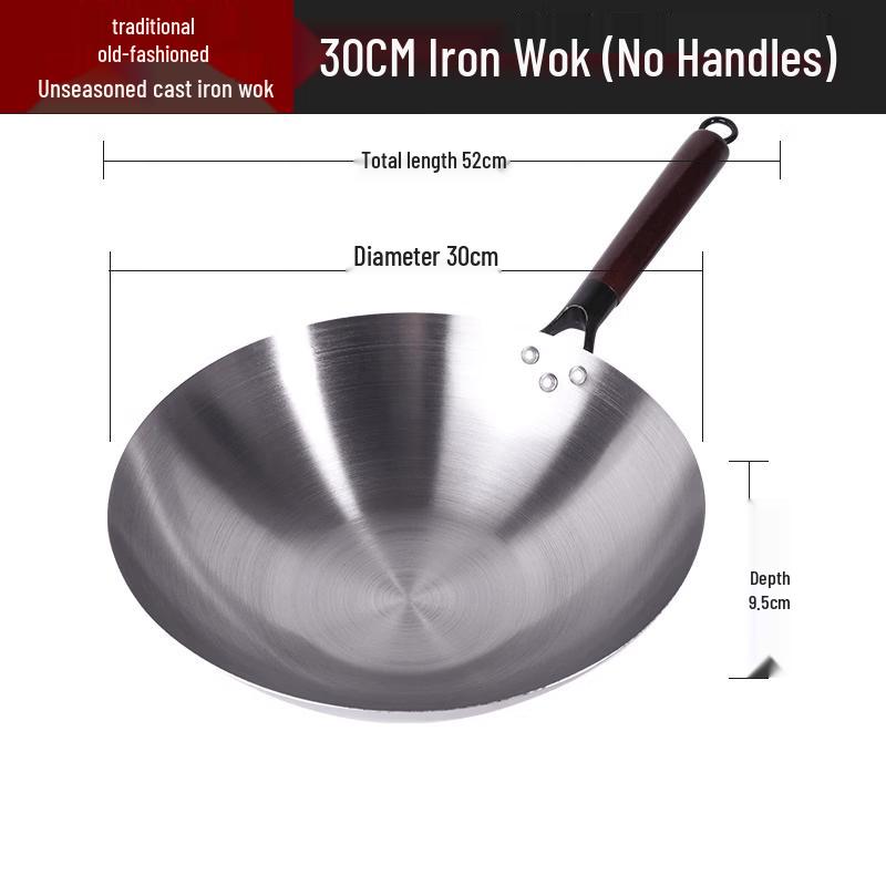 

ZISIZ Round Bottom Iron Wok