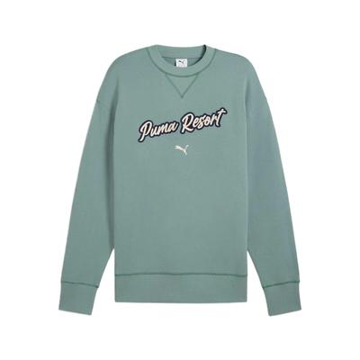 Puma Bluza Unisex z Wzorem Literowym, Ciepła, Wygodna, Przyjazna dla Skóry, Miękka, z Długim Rękawem, Bluza, Błękitna Mgła 632935-30