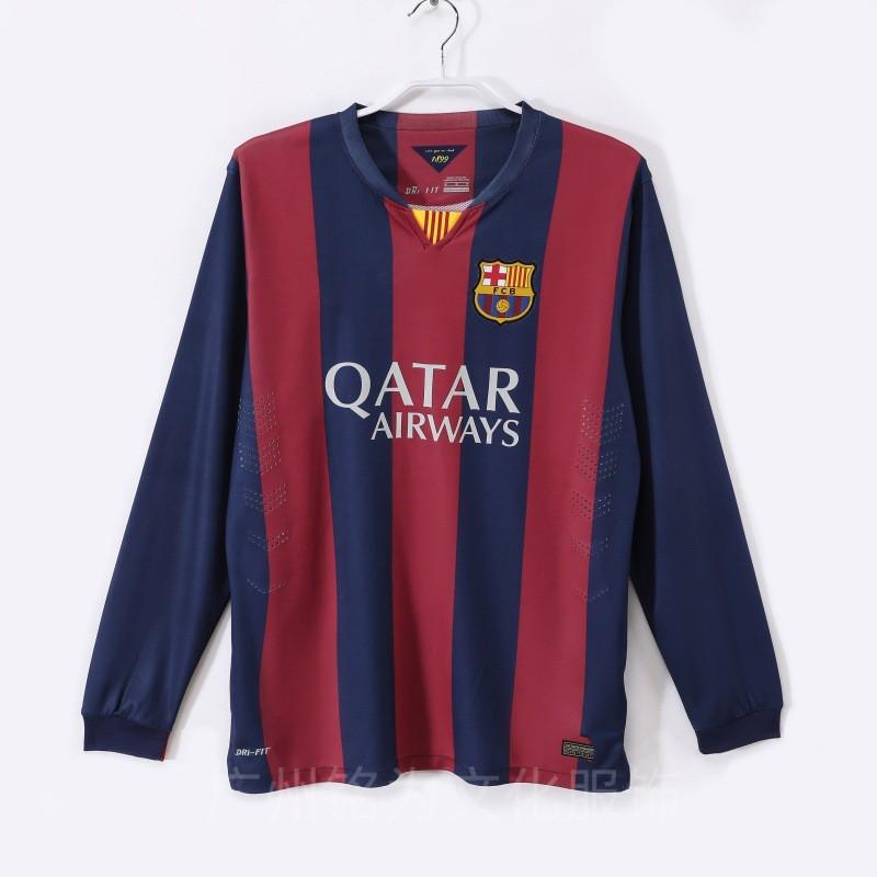 Mens Long Sleeve Retro Football Jersey Vintage Team Sportswear Soccer Fans