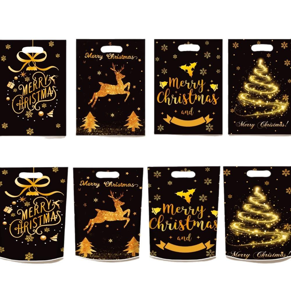 50Pcs PP Christmas Candy Bag Cartoon Style Christmas Gift Bag  Christmas Party
