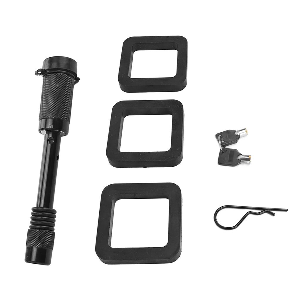 5 8in Trailer Hitch Locking Pin with Waterroof Dustproof Rubber Cover Painted Surfaces for RV Truck Campers