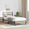 Bed Frame without Mattress Sonoma Oak Finish 80 x 200 cm Wood Based Material