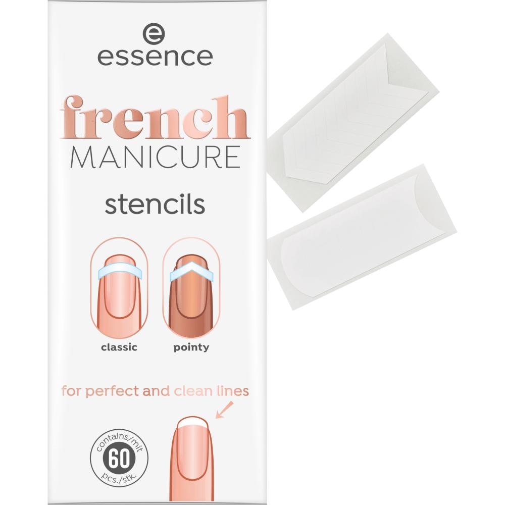 Essence French Manicure Stencil 01, 60 pieces