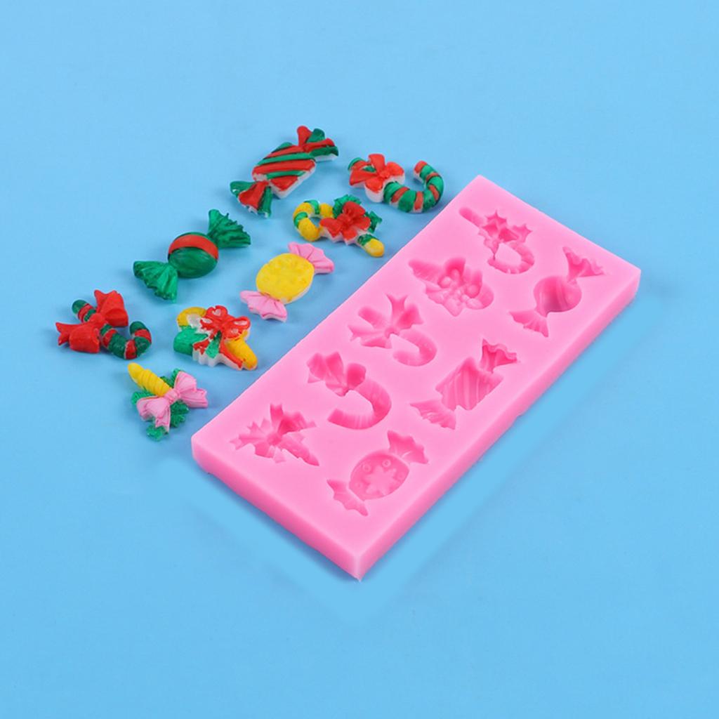 Candy Tree Hat Socks Fondant Chocolate Mould Cake Toppers Baking Tool Christmas Ornament Silicone Mold Easy To Clean