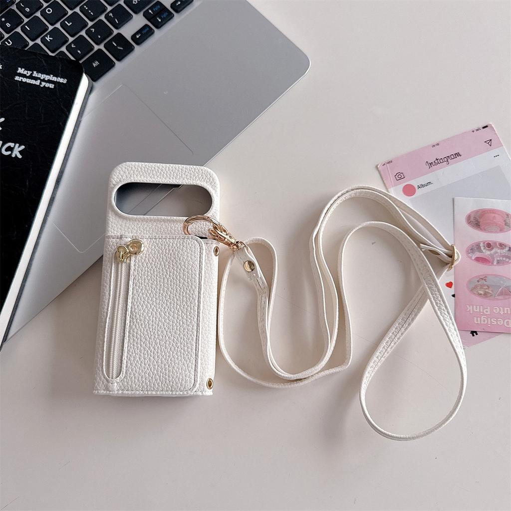Crossbody Wallet with Card Holder Ring Phone Case for Google Pixel 10 9 Pro XL 8 7 Pro 8A 7A 6A 5G Leather Shockproof Cover
