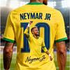 Maillot de football T-shirt Sportswear Enfant Impression 3D Été Neymar Haute Qualité. Ample et Confortable Convient pour un Usage Quotidien