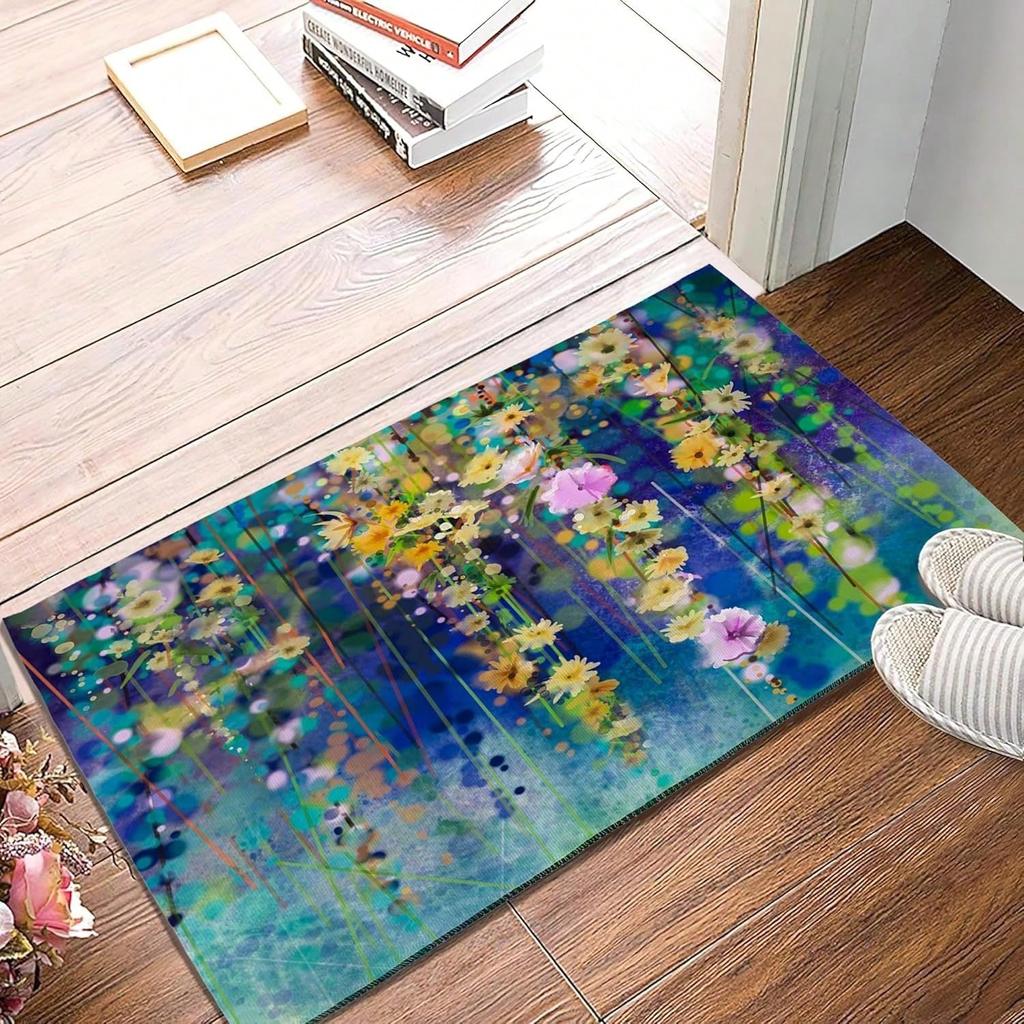 Colorful Carpet for Entryway Front Door Kitchen Indoor Outdoor Rug Non-Slip Floor Mat Welcome Home Decor Mats Entrance Door Rugs