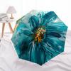 1 PC Automatic Folding Umbrella - Beautiful flowers Pattern, Portable & Foldable Design with 8 Ribs, Christmas Birthday Gifts
