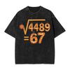 Sweet Number 67 Ice Cream Tshirt Summer  Y2k Retro T Shirts Cotton Hippie Tshirt For Man Shortsleeve Printed Tees
