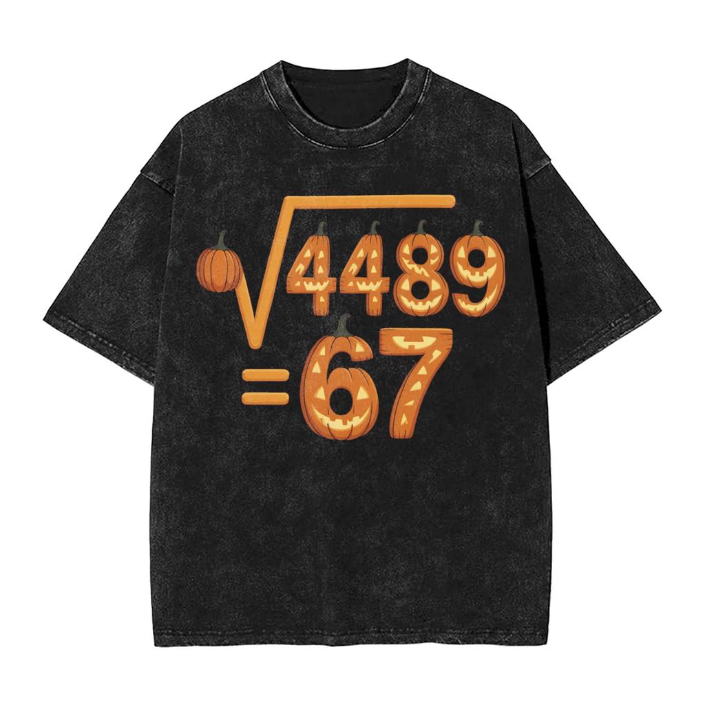 Sweet Number 67 Ice Cream Tshirt Summer Y2k Retro T Shirts Cotton Hippie Tshirt For Man Shortsleeve Printed Tees