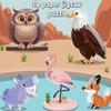 3D Cartoon Paper Three-Dimensional Puzzle Toy Children'S Animal World Kindergarten Handmade Educational Diy Model Ornament