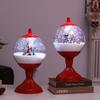 DurableChristmas Crystal Ball Drifting Snow Old Man Wind Lamp Glowing Snow Music Lamp Ornament Christmas Gift Window Decoration