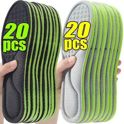 2/20pcs Soft Memory Foam Orthopedic Insoles Deodorizing Insole for Shoes Sports Absorbs Sweat Antibacterial Shoe Accessories