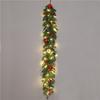 50CM Christmas Wreath & 2.7M Garland Set - Festive Door & Wall Decor