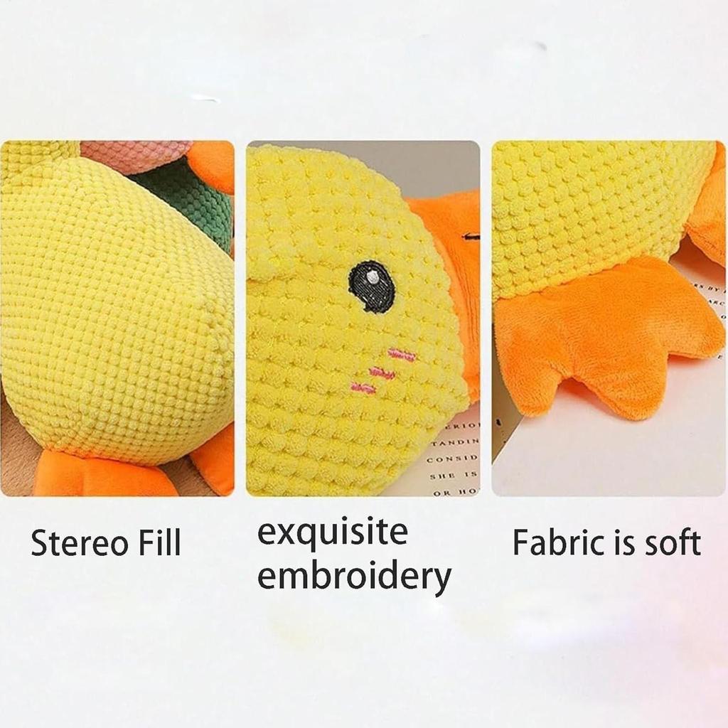 Dog Chew Toys Plush Companion Sleeping Duck Dog Toys for Small Large Dogs Bite Resistant Teeth Grinding Sound Relief Sound Toy