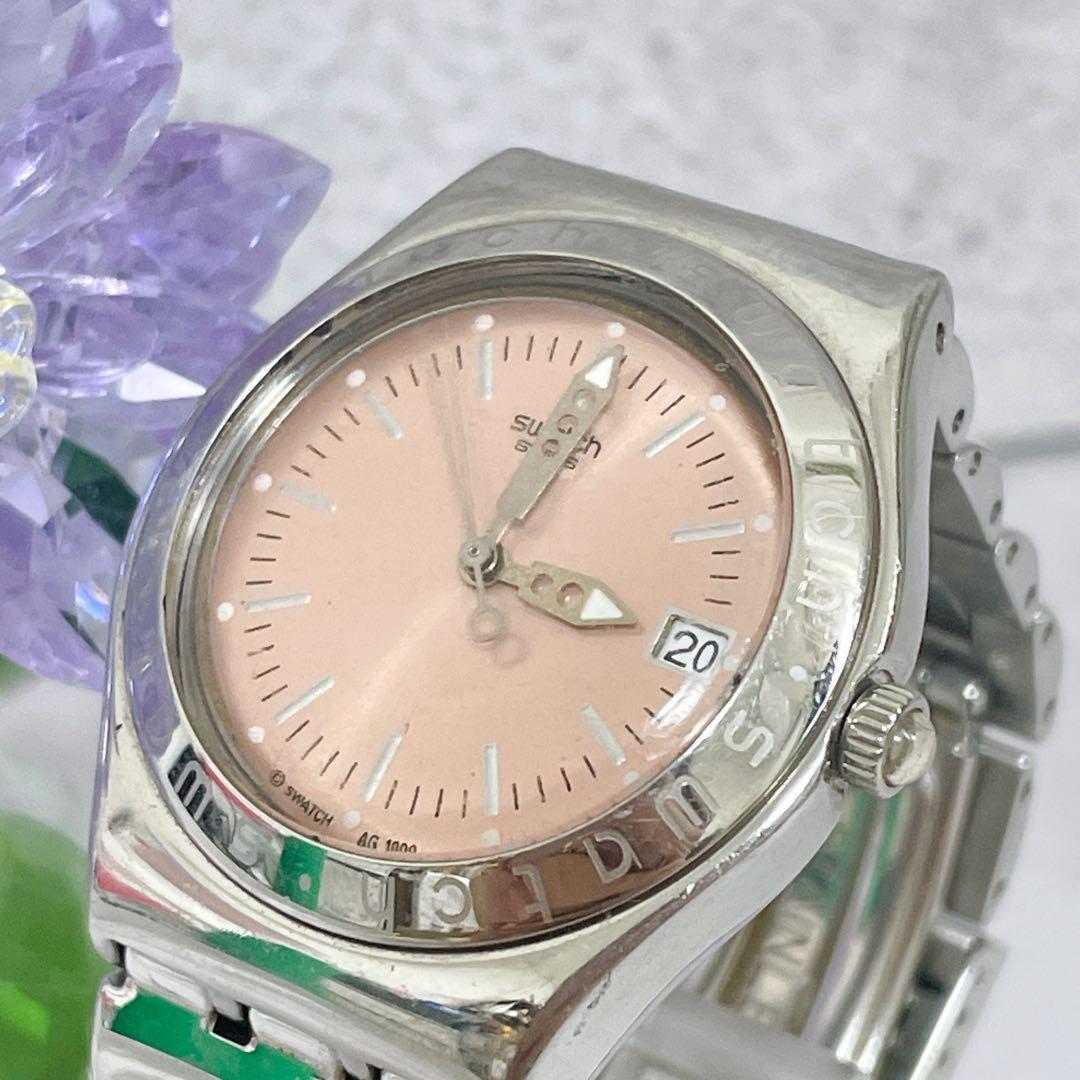 Used Swatch Watch Pink Irony New Battery