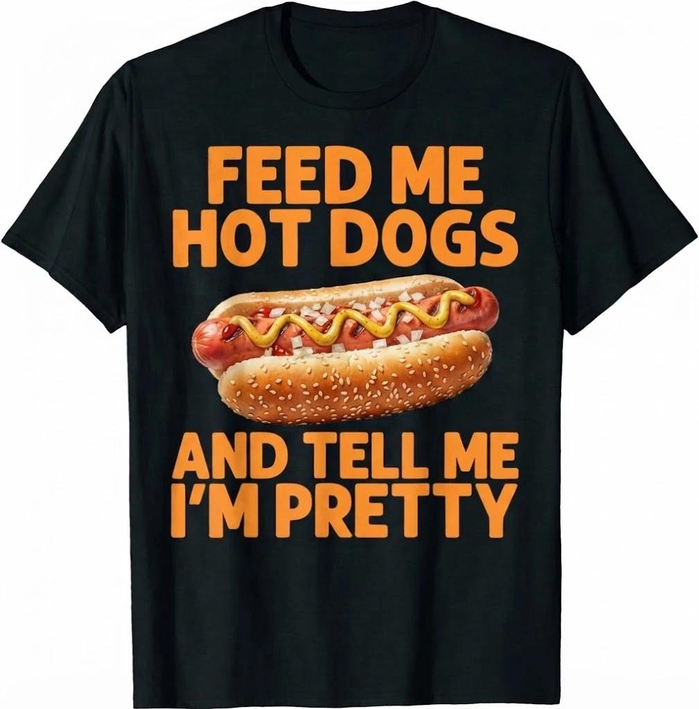 Funny Hot Dog Art For Men Women Kids Hot Dog Stand Hot Dog T Shirt M