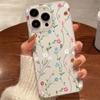 Mobilskal för iPhone 11 13 15 Pro Max 12 14 Pro Max Skal iPhone 16 15 Plus 13 Pro 12 Frostad Textur Målade Tecknade Blommor