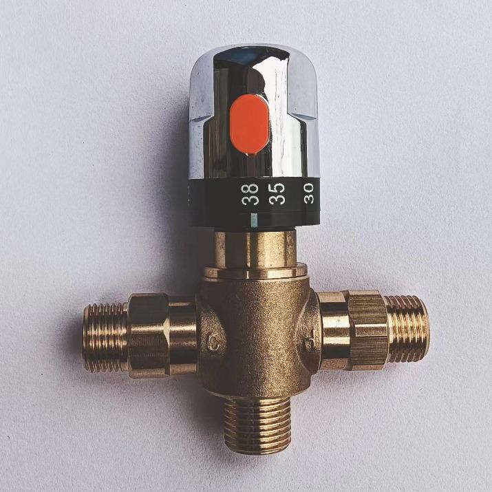 Thermostatic 4-Point Full Copper Anti-Scald Mixing Valve for Solar Water Heaters