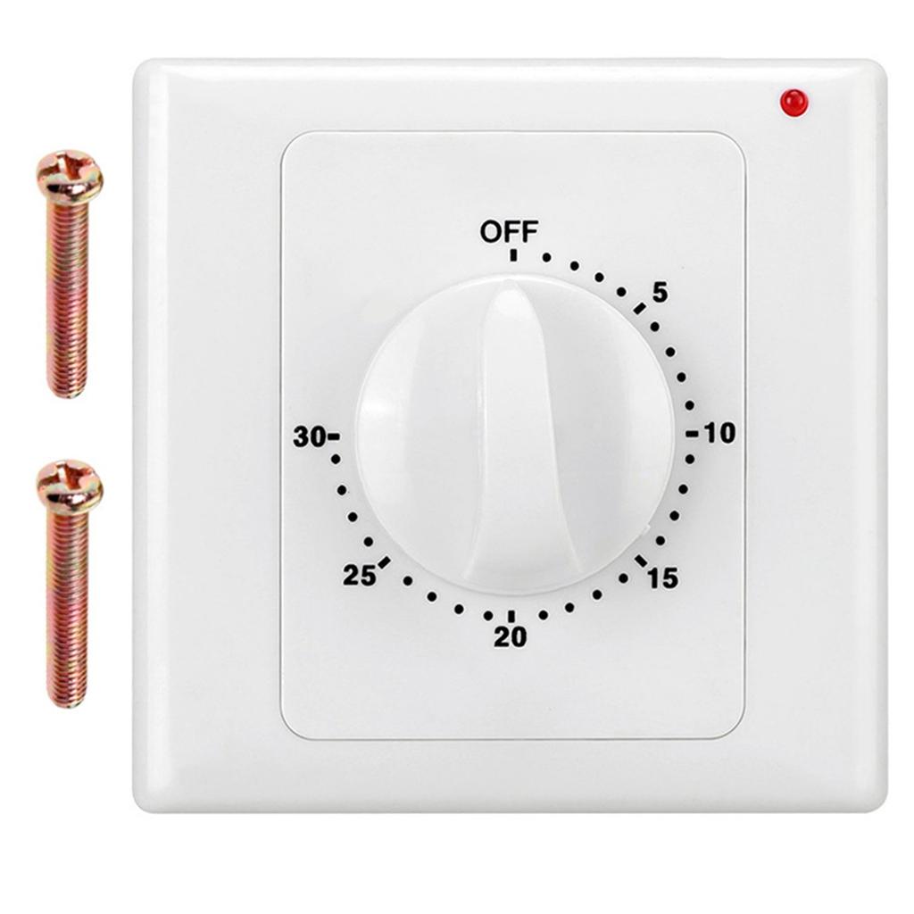 1pc Countdown Timer Switch AC220V Electronic Mechanical Countdown Controller Time Switch 86Panel Knob Switch For Home Appliances