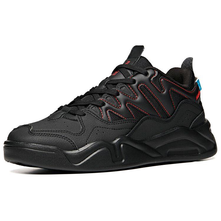 Anta Lifestyle Series Low-Top Sneakers Men Sneakers Black Red 112018041-6