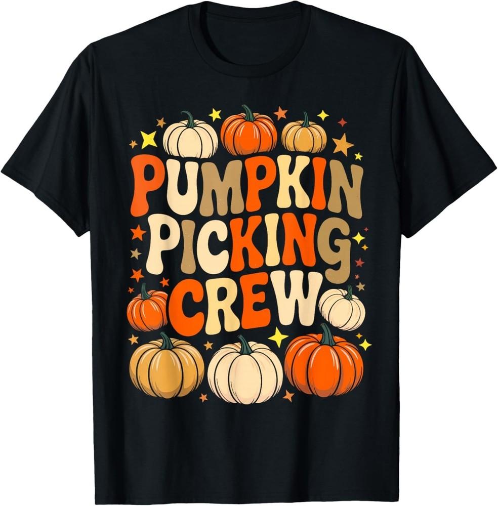 

Крутая команда по сбору тыкв, подходящая семейная футболка, осенняя футболка, унисекс футболка 2XL