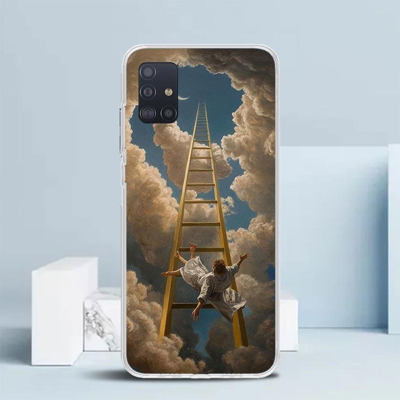 Rene Magritte Art Phone Case For Samsung Galaxy A52 A32 A22 A12 A51 A50S A30S A10S Note 20 Ultra 10 S10 Plus A31 A20 A71 A72 Gal