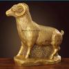 1pc Metal Sheep Ornament Home Decoration Metal Animal Handicrafts Desktop Animal Ornaments Chinese Zodiac Sheep Sculpture