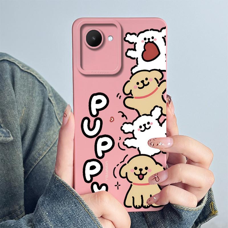 For Realme C30 C30s Narzo 50i Prime Phone Case RMX3690 RMX3506 Coque Soft Silicone Sweet Painted Back Printed Protective Cover