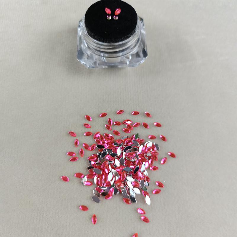 4Pcs Dental Teeth Gems Clear  Tooth Gem Ornaments Jewelry 