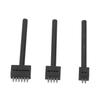3Pcs Prong Punch Tool Set Various Sizes Professional Design Anti Rust High Hardness DIY Leather Row