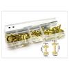 Red Copper/ Brass 0.55/0.75Inch Tubular Cap Rivets Studs for Leather Crafting