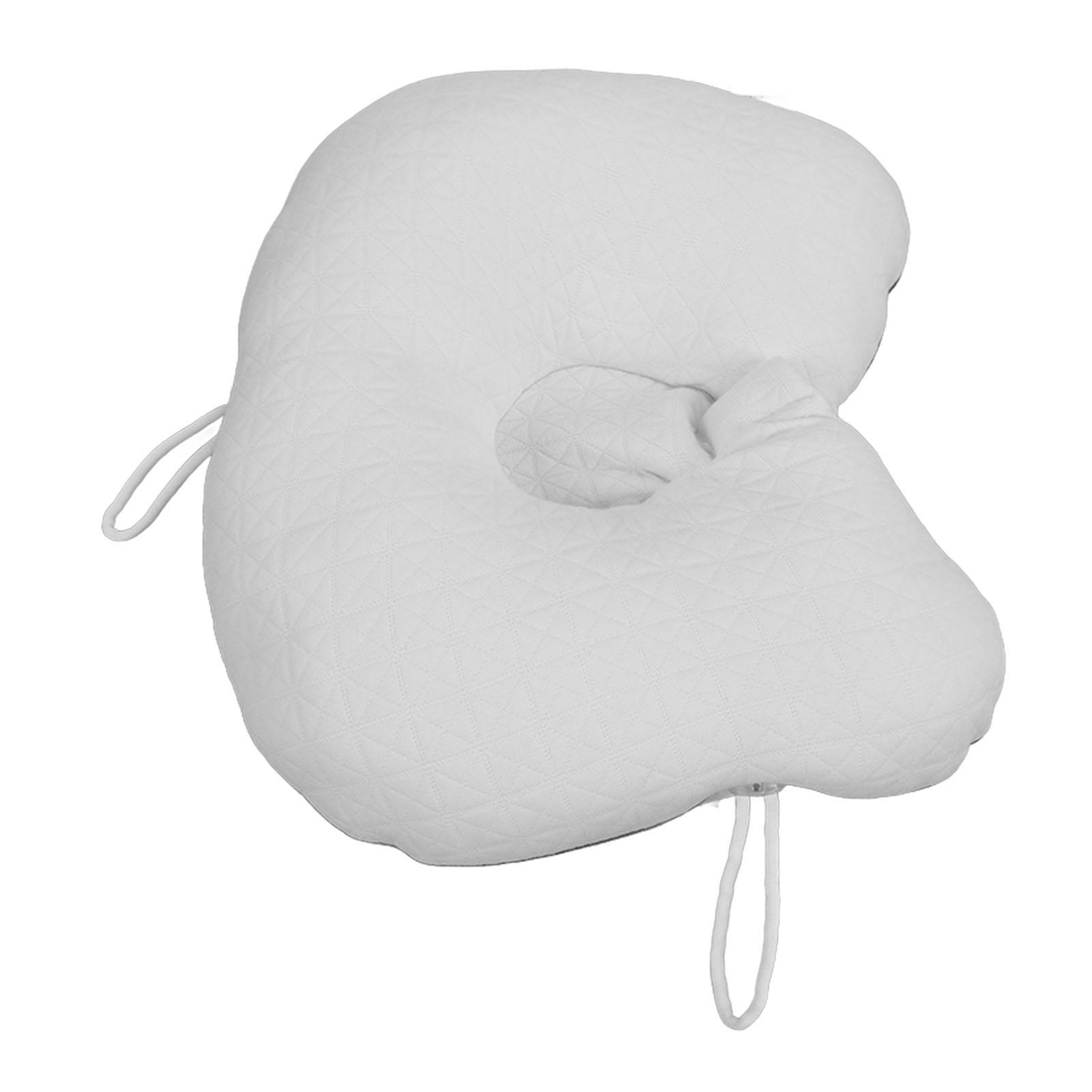 

Подушка для головы младенца U-образная мягкая уютная дышащая подушка для шеи младенца с завязкой для путешествий дома белый