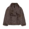 ZA Womens Thick Faux Fur Coat Winter Warm Fluffy Jacket Daily Wear