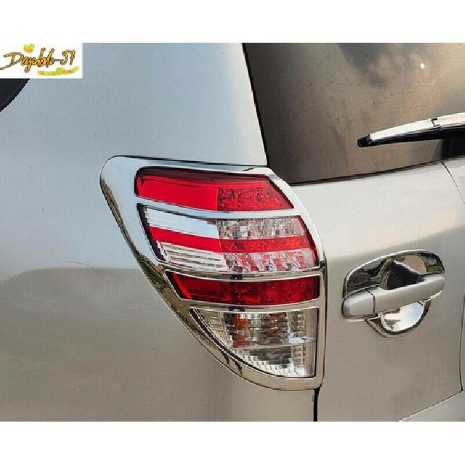 For Toyota RAV4 2009-2013 Chrome Exterior Rear Tail Light Lamp Frame Cover New