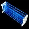 Blauw Laboratorium Buisrek: 13 mm (50 sleuven), 16 mm (50 sleuven), 18mm (40 slots) voor Centrifuge & Bloedafnamebuisjes
