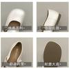 Summer With New Skirt French Soft Sole Adhesive Tape Gentle Flat Bottom Shallow Mouth Evening Breeze Mary Jane Shoes Single Shoes Women